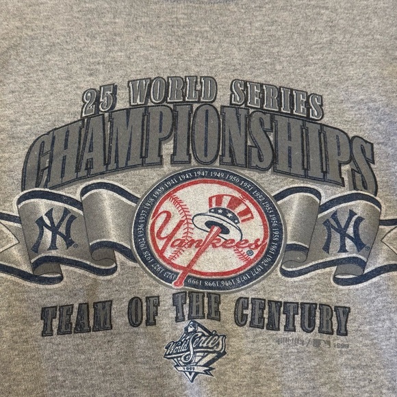 Vintage Timeout 1999 New York Yankees World Series champions gray crewneck - Picture 2 of 5